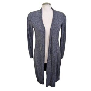 Robert Rodriguez Womens Longline Cardigan Size Medium Wool Blend Open Front Gray